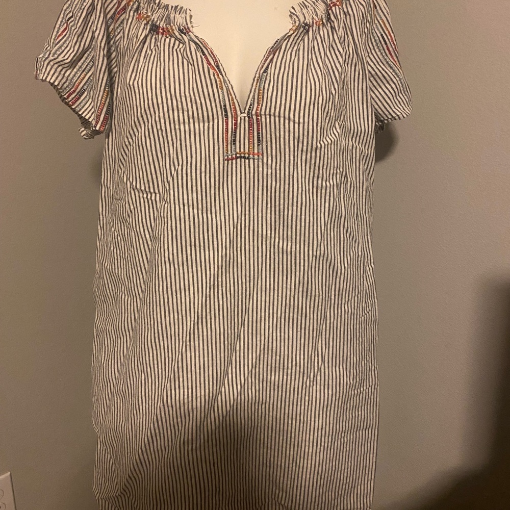 Knox Rose Black and White Striped Blouse